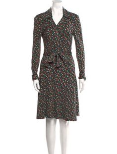 Diane von Furstenberg Wrap DressFloral PrintLong Sleeve with CollarDesigner Fit: Dresses by Diane Von Furstenberg typically fit true to size. Diane Von Furstenberg Wrap Dress 2023, Accessories Jacket, Shirt Accessories, Hoodie Dress, Von Furstenberg, Diane Von, Casual Jeans, Knee Length Dress, Diane Von Furstenberg