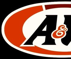 an orange and black logo with the letters a and m