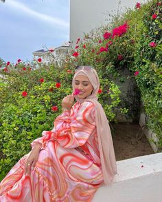 Summer Outfits Modest Hijab, Hijab Fits, Modal Hijab, Hijab Summer, Sea Dress, Lover Dress, Modest Summer Outfits