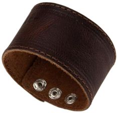 PRICES MAY VARY. Genuine leather bracelet for men women Brown fashion simple flat leather bracelet Leather chain dimension:23.5*4cm(9.25*1.57in);thickness:about 0.2cm; weight:21.9g(0.05lb) Available color:black, white,brown Retro hip hop punk style Button:2 rows of snap fasteners, 3 sizes adjustable,adjust from 7.28in to 8.42in 

【VINTAGE JEWELRY】Unisex vintage leather bracelet

【SAFE ENVIRONMENTAL MATERIALS】made of genuine leather and alloy what is environmental material and high quality plated Retro Hip Hop, Leather Bracelet For Men, Faux Leather Bracelets, Brown Leather Bracelet, Genuine Leather Bracelet, Leather Cuff Bracelet, Leather Cuffs Bracelet, Leather Wrap Bracelet, Unisex Jewelry