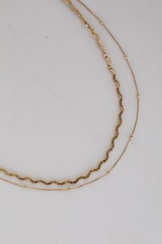 Gold Layered Chain Necklace Trendy Gold Layered Double Chain Necklace, Trendy Gold Layered Necklace With Double Chain, Gold-tone Double Chain Necklace For Layering, Chic Gold-plated Double Chain Layered Necklace, Trendy Gold Double Strand Chain Necklace, Chic Gold-plated Layered Necklace With Double Chain, Chic Gold Plated Double Chain Layered Necklace, Gold Double Chain Necklace For Layering, Trendy Gold Snake Chain Layered Necklace