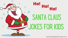 santa claus jokes for kids with snowflakes