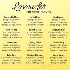 Lavender Diffuser Blends, Sleep Essential Oil Blend, Lavender Diffuser, Helichrysum Essential Oil, Essential Oil Diffuser Recipes, Cedarwood Oil, Oil Diffuser Recipes