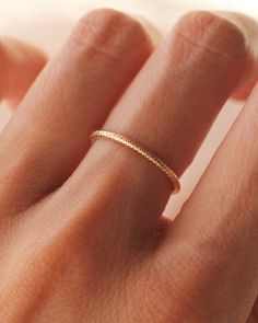 R1389 - GOLD FILLED — Priscilla Ma Aesthetic Gold Rings, Dainty Jewelry Rings, Jewelry Necklace Simple, Stamped Ring, Silver Wedding Anniversary, Stamped Rings, Golden Ring, Gold Filled Ring, Jewelry Outfit