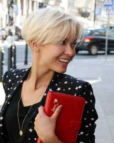 Nice Short Haircuts, Platinum Pixie, Short Haircuts With Bangs, Pixie Bob Hairstyles, Short Blonde Haircuts, Short Pixie Haircuts, Hair Stylists