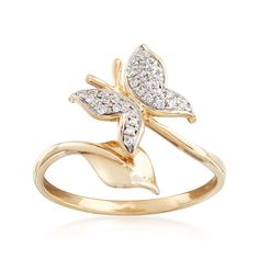 Diamond Butterfly Ring, Ring Butterfly, Delicate Butterfly, Diamond Butterfly, Bezel Necklace, Diamond Birthstone, Butterfly Earrings Stud, Butterfly Pendant Necklace, Natural Gold