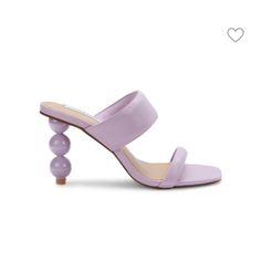 Stacked Ball Heel In Cute Lilac Color. Heel, 3" (76mm) Platform Height, 0.25". New In Box - Just Tried On At Home. Y2k Heels, Leopard Print High Heels, Blue Leather Sandals, Strap Sandals Heels, Green Heels, Suede High Heels, Leopard Heels, Steve Madden Heels, Black Strappy Heels