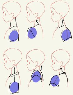 how to draw the head and shoulders of a person with different angles on their face