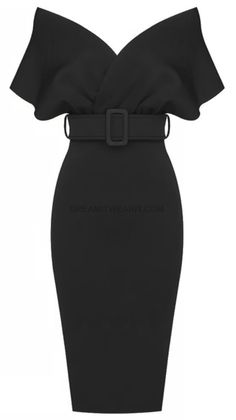 Dress Event, Celebrity Inspired Dresses, Black Dresses Classy, Shoulder Belt, Outfit Wedding Guest, Event Dress, Midi Dress Black, Belted Midi Dress, Inspirational Celebrities