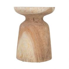 a small wooden stool on a white background for use as a side table or end table