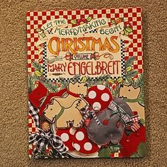 a children's book about christmas is laying on the floor