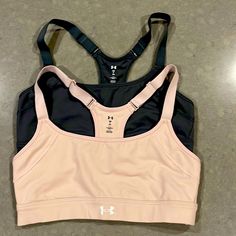 Bundle Includes 2 Like New Sports Bra. Size Sm. One Is Grey (Never Worn) And One Is Light Pink (Worn Once). No Tears Or Holes, Like New Condition. Only Selling Because They Were Too Small. Bundle And Save! As Always From A Smoke Free And Pet Free Home. Under Armor, Under Armour, Light Pink, Sports Bra, Bundles, Like New, Pet, Bra, Sports