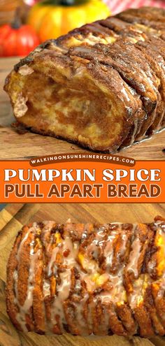 This Pumpkin Spice Pull Apart Bread is an easy pumpkin dessert made with canned pumpkin puree and refrigerator biscuits. This homemade bread makes a great Fall dessert recipe! Pumpkin Spice Pull Apart Bread, Bread Pull Apart Recipes, Baked Breads, Recipes Pumpkin, Walking On Sunshine, Pumpkin Recipes Dessert, Pull Apart Bread, Fall Dessert Recipes, Bread Recipes Sweet