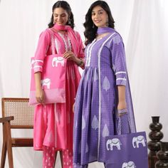 *😍New launch 😍*
*🌹New arrival  3 beautiful colours🌹*

Jaipur cotton candy suits Look Nyra cut out of a dreamy movie set as  you turn around and walk in this elegant flaired suit ! The perfect of traditional wear 

🌹🌹🌹😍😍🌹🌹🌹

 naira style kurta with pant and dupatta set
*Fabric - Cotton* 
*Kurti length -46inch* 
*Pant length -38inch*
*Dupatta length -2.10 MTR* 
*Sleeves - 3/4 sleeve*
*Size available*- *38(M),40(L),42(XL)*
*44(XXL)*

 *Material -Cotton*

*Work-  proceen print with crosia laces work* 
 

 *Price -  1250/-*🤎

 dispatch ready 😍😍

Extra shipping✈️✈️✈️✈️