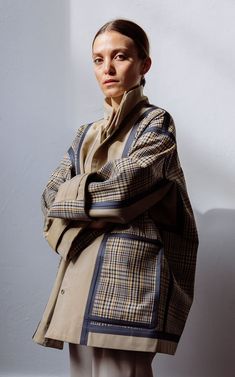 Click product to zoom Checked Jacket, Cotton Jacket, Mode Inspiration, Global Fashion, Look Cool, Moda Operandi