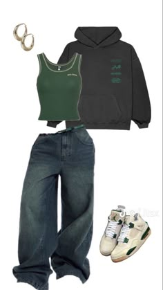 Outfits Verde, Outfits Uggs, Outfits Uniform, Outfits Vest, Tiktok Y2k, Vest Y2k, Streetwear Outfit Ideas, 2000s Clothes, Daily Outfit Inspiration