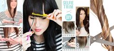 7 trucos para cortarte el cabello tú misma en casa | Mujer de 10 Ombre Hair, Bangs, Sleep Eye Mask, Hair Cuts, Personal Care, Trim, Polyvore