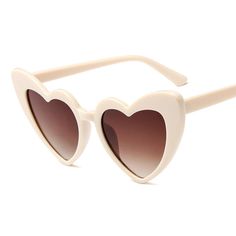 Heart Sunglasses – The Unrivaled Brand Pretty Glasses, Aesthetic Sunglasses, Beautiful Glasses, Heart Glasses, Big Sunglasses, Shades For Women, Sunglasses Style, Heart Shaped Sunglasses, Heart Sunglasses