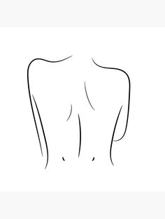 the outline of a woman's back with her hands on her hips and one hand in