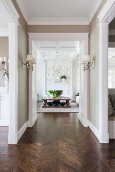 the hallway is clean and ready for us to use as an entrance way in this home