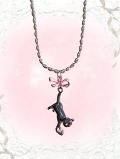 Zinc Alloy Product Measurements in cm : Size Length one-size 48 Pokemon Jewelry, Coquette Jewelry, Cat Charm Necklace, Creative Necklace, Cat Charm, Pretty Jewellery, Necklace For Women, Zinc Alloy, Cute Cat