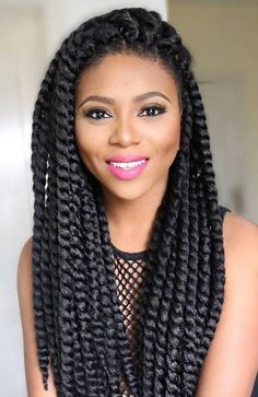 27 Chic Senegalese Twist Hairstyles for 2021 - The Trend Spotter Crochet Senegalese Twist, Senegalese Twist Crochet Braids, Senegalese Twist Styles, Senegalese Twist Style, Marley Twist Hairstyles, Twists Hairstyles, Twist Hairstyle