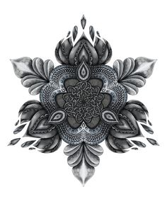 an intricate design with leaves and swirls in grey tones on a white background photo