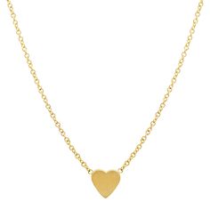 Jennifer Meyer | Mini Heart Necklace Minimalist Delicate Chain Necklace For Valentine's Day, Minimalist Heart Charm Necklace With Cable Chain, Minimalist Heart-shaped Delicate Chain Necklace, Minimalist Heart-shaped Chain Necklace, Minimalist Heart Pendant Charm Necklace With Cable Chain, Minimalist Chain Necklace For Valentine's Day, Dainty Heart Pendant Charm Necklace With Cable Chain, Minimalist Yellow Gold Heart Pendant Chain Necklace, Dainty Cable Chain Necklace For Valentine's Day