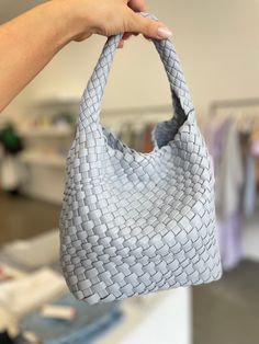 Stylist Tip: Featuring a unique weave design, this bag is highly durable and stylish. The perfect accessory for any wardrobe, its spacious size makes it a great bag to carry your everyday items. Everyday Items, Hobo Bag, Evening Bags, Weaving, Wardrobe, Design