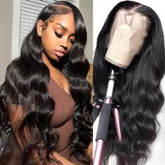 PRICES MAY VARY. 13x6 Lace Front Wigs Human Hair Material: 100% Unprocessed Brazilian virgin human hair body wave frontal wig 180 density, full and thick, no shedding, no smell, no tangled, silky and bouncy, can be dyed, bleached, straightened and restyled. Body Wave HD Lace Front Wigs Detail: 13x6 HD Transparent Swiss Lace, soft and breathable, suitable for most skins, easy to bleach knots, easy to install, natural hairline with baby hair looks more natural. Body Wave Wigs Human Hair Quality: 1 Swiss Lace, Body Wave Wig, Hair Quality, Body Wave, Wig Accessories, Hd Lace, Lace Frontal, Lace Frontal Wig, Frontal Wigs