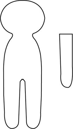 the outline of a person's body and legs