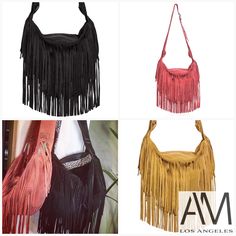 Sassari Suede Fringe Crossbody Messenger Bag by Anat Marin #SuedeFringe #FringeCrossbody #suede #messenger #SuedeHandbag #AnatMarin #fringe #MessengerBag #CrossbodyBag #crossbody Fringe Handbags, Soft Leather Handbags, Boho Fringe, Fringe Bags, Suede Fringe, Crossbody Messenger Bag, Boho Bag, Messenger Bags, Leather Bags