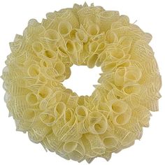 Plain Wreath Base Already Made - Mesh Everyday Wreath to Decorate DIY - Starter Add Bow, Ribbons on Your Own - Premade (Metallic Ivory/Gold) St Patrick's Day Menu, Plain Wreaths, Blue Menu, Gold Wreath, Wreath Base, Pink Door, Fall Ribbons, Halloween Ribbon, Year Round Wreath