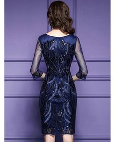 Classy Royal Blue Luxe Embroidered Cocktail Dress For Weddings Wedding Guests Royal Blue Knee-length Dress For Wedding, Royal Blue Knee-length Wedding Dress, Fitted Blue Mother Of The Bride Dress For Banquet, Blue Knee-length Mother Of The Bride Dress For Wedding, Blue Knee-length Dress For Mother Of The Bride, Blue Knee-length Mother Of The Bride Dress, Blue Embroidered Evening Dress For Party, Blue Embellished Long Sleeve Mother Of The Bride Dress, Blue Long Sleeve Dress For Mother Of The Bride