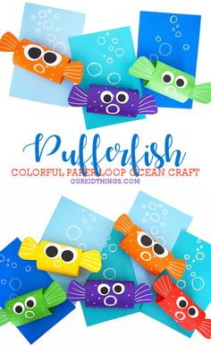 colorful paper fish craft for kids to make