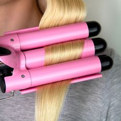 Why it's WOWAward-winning hair triple barrel curling iron waver for achieving effortlessly glam, beachy waves Crease-free clamp allows for loose, glam wavesBabe Waves is ideal for ALL hair types, from fine and flat to thick and coarseDigital dial to control temperature for styling flexibility Mermaid Hair Waves, Waving Iron, 3 Barrel Curling Iron, Waves With Curling Iron, Mermaid Waves, Glam Waves, Barrel Curling Iron, Waves Hair, Barrel Curls