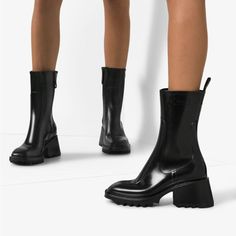 Please Do Your Research On On Sizing/Fit Before Purchasing. I Am A Size 7 Regular Width And These Fit Me Fine. Box, 2 Dust Bags, Care Booklet Included. Rain Boot Heel Height: 2.8" (7 Cm) Heel-To-Toe Drop: 2" (5 Cm) - Upper: Rubber - Sole: Rubber - Lining: Elastane - Heel: Rubber Please Note: These Boots Are Crafted Primarily From Fully Waterproof Rubber, Which Is A Soft Material That Is Easily Scratched. European Fit - Waterproof Rain Boot - Oversized Internal Zipper Rain Boot Care Instructions: Store Away From Direct Sunlight And Heat. To Prevent The Color From Bleeding, Avoid Prolonged Contact With Other Materials. Clean The Rubber With Clean Or Slightly Soapy Water, Then Wipe With A Chole Rain Boots, Black Platform Wedges, Chloe Boots, Black Leather Ballet Flats, Suede High Heels, Chloe Shoes, Chelsea Ankle Boots, Womens Ballet Flats, Buckle Boots