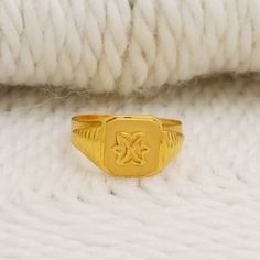 Men Rings Gold Men Rings Gold Indian, Khanda Ring Gold, Indian 22k Gold Ring, Indian Ring, 22k Gold Ring, Indian Rings, Handmade Gold Jewellery, Mens Gold Rings, 22k Gold