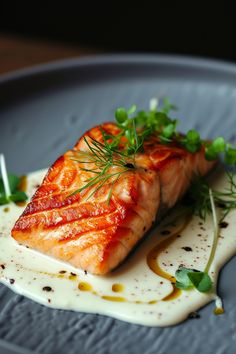 25 BEST Sauces for Salmon Salmon Serving Ideas, Grilled Salmon Sauce, Salmon Dishes Fine Dining, Salmon Plating, Sauces For Salmon, Sauce For Salmon Patties, Salmon Sauce Recipes, Salmon Dinner Ideas, Salmon Sauce