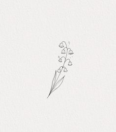 a drawing of some flowers on a white paper