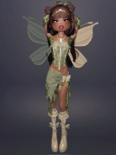 a doll is dressed up as a fairy