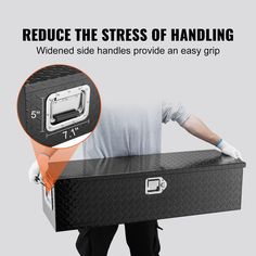 39" x 13" x 10" Truck Tool Box: Are you disorganized? VEVOR's tool box is ideal for organizing your belongings and tools; The heavy-duty tool box is made of thickened, high-quality aluminum alloy that is waterproof and rust-resistant; Its diamond tread surface is wear-resistant, and the widened handles make it easy to carry;; [Package Content] 1 x Truck Tool Chest Box (39 x 13 x 10 inch); 2 x Keys VEVOR 39-in x 13-in x 10-in Aluminum Alloy Aluminum Trailer Tongue Truck Tool Box Stainless Steel | Aluminum Truck Beds, Keys Storage, Truck Bed Tool Boxes, Truck Bed Organization, Power Coating, Truck Tools, Pickup Trucks Bed, Aluminum Trailer, Truck Tool Box