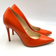 Marc Fisher Women's Codie Orange Faux Vegan Patent Leather Stiletto Pointed Toe Heels. Women's Size 6.5 Regular / Medium Width. Condition: New Without Box. New To Poshmark? Sign Up Using Invite Code: Tentoday For $10 Off Your Purchase! Casual Career Professional Work Everyday Classic Office Comfort Date Night Out Modern Summer Winter Fall Spring Blogger Casual Minimalist Trends Trendy Favorite Fashion Comfortable Every Day Wardrobe Staple 90s 90's Y2k Ballet Flats Slip On Loafers Pointed Pointy Spring Orange Patent Leather Heels, Orange High Heels With Padded Heel, Orange Padded High Heels, Orange Heels For Workwear, Chic Orange Heels, Orange Heels With 4-inch Round Toe, Orange Heels With 4-inch Heel And Round Toe, Orange Heels For Work, Orange High Heels For Work