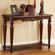 Bunbury Cherry Sofa Table - Ornate Home Sofa Table Styling, Traditional Console Tables, Wood Sofa Table, Console Table Design, Traditional Sofa, Wood Sofa, Traditional Living, Wood Console Table, Wood Console