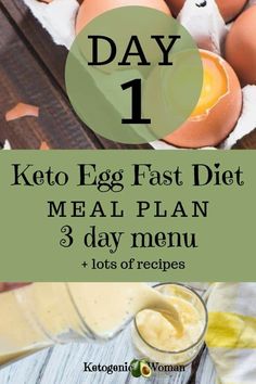 Keto egg fast diet meal plan menu and rules. Lose weight fast with the egg fast diet. Egg Diet Plan 3 Day, 3 Day Egg Diet, Fast Diet Plan, Fasting Diet Plan