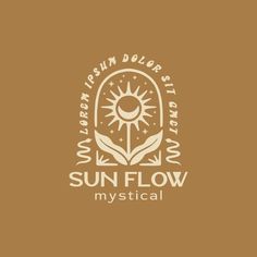 the logo for sun flow mystical