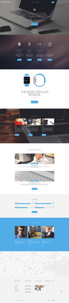 the website is clean and ready to be used for web design, including landing pages