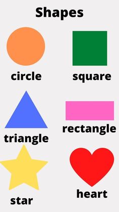 four different shapes are shown in the shape of stars, circles, and rectangles