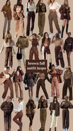 Brown Neutral Outfit Women, Accessories For Brown Outfit, How To Dress Brown Pants, Zoo Date Outfit Winter, Curdoroy Pants Outfit Womens Brown, Colours That Go With Brown Clothes, What Matches With Brown, Autumn Color Palette Fashion Outfit, Brown Courdory Jeans Outfits