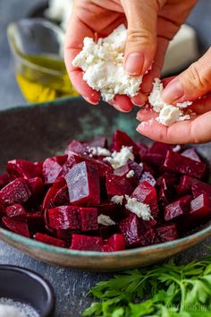 Beets With Feta Cheese, Beats Salad Recipes, Easy Beet Salad, Beets And Feta, Beet And Feta Salad, Red Beets Recipe, Beetroot And Feta Salad, Beet Salad With Feta, Salad With Feta Cheese